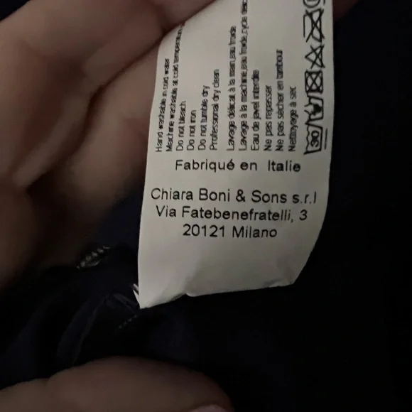 Chiara Boni La Petite Robe “Saori”
Illusion-Sleeve Flower Column Gown- Sz 12 - Picture 10 of 10